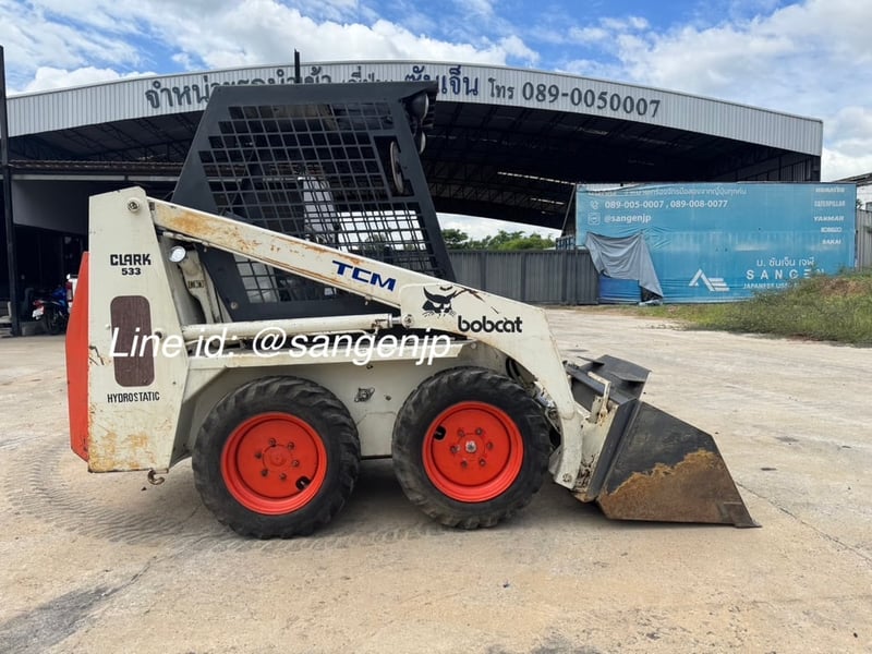 ขาย รถตักเล็ก BOBCAT 533 มือสองจากญี่ปุ่น 🇯🇵 รถไม่เคยใช้งานในไทย , บ๊อบแคท 533 ☎ เอิร์ธ 089-005-0007, 065-88-444-00 | Line id: @sangenjp | www.sangenjp.com