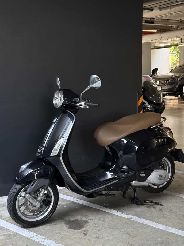  Vespa primavera 150 i-get สีดำ รถปี 2019