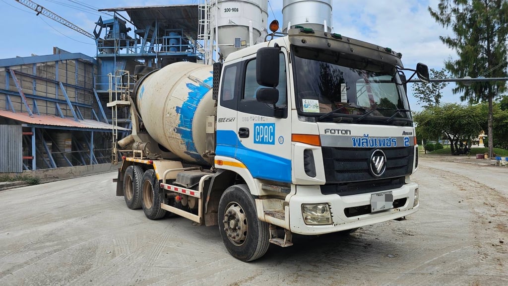 FOTON BJ5257GJB00-RB 262แรงม้า รถบรรทุก 10ล้อ โม่ผสมปูน ปี2017 เลขไมล์น้อยกว่า 50,000 กม. FOTON BJ5257GJB00-RB 262แรงม้า รถบรรทุก 10ล้อ โม่ผสมปูน ปี2017 เลขไมล์น้อยกว่า 50,000 กม.