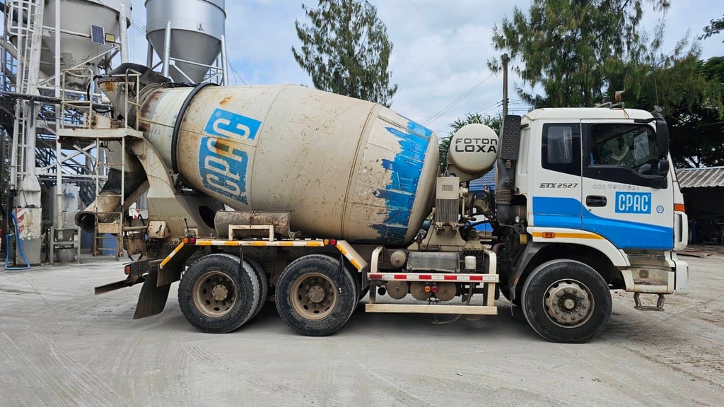 FOTON BJ5257GJB00-RB 262แรงม้า รถบรรทุก 10ล้อ โม่ผสมปูน ปี2017 เลขไมล์น้อยกว่า 50,000 กม. FOTON BJ5257GJB00-RB 262แรงม้า รถบรรทุก 10ล้อ โม่ผสมปูน ปี2017 เลขไมล์น้อยกว่า 50,000 กม.