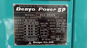 NEW DENYO DCA35SPK เครื่องปั่นไฟมือหนึ่ง NEW DENYO DCA35SPK เครื่องปั่นไฟมือหนึ่ง