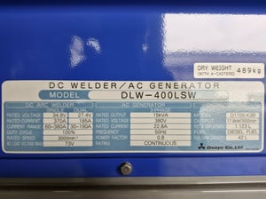 NEW DENYO DLW400LSW ครื่องเชื่อมพร้อมปั่นไฟมือหนึ่ง