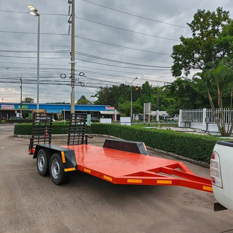 ขายรถลากพ่วงขนย้ายรถเกี่ยวข้าวdc6870ขนย้ายรถแบล็คโฮเล็ก3.5ตัน