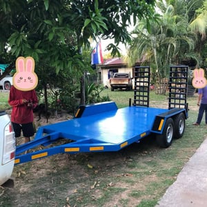 ขายรถลากพ่วงขนย้ายรถเกี่ยวข้าวdc6870ขนย้ายรถแบล็คโฮเล็ก3.5ตัน