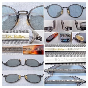 แว่นตาแฮนด์คราฟท์ฝรั่งเศสในตำนานศตวรรษที่ 20 เลส อัลส์–LES HALLES ตัวแท้ สภาพเทพ เก่าเก็บทศวรรษ1980 โมเดลอาร์ติสท์ หยดน้ำ–แพนโต้ จอห์น เลนนอน เลนส์กระจกคริสตัลญี่ปุ่นล้ำค่า ทิลโก้–TILCO by T.T. Lens Co.,Ltd มองเห็นดวงตาผู้สวมใส่ ขนาดมาตรฐาน–Standard One Size140mm ผลิตไซซ์เดียว สวมใส่ได้ทุกขนาดใบหน้า