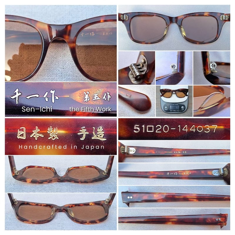 โคตรแว่นตาเซลลูลอยด์เกรดพรีเมียมจากเมืองซาบาเอะ เซ็นอิจิซากุ–SENICHISAKU ผลงานรุ่นที่ 5–the Fifth Work อันลือลั่นแห่งทศวรรษ 1980 ของปรมาจารย์เซ็น–อิจิ (Sen–Ichi) โคตรเลนส์กระจกคริสตัลพระเจ้าล้ำค่า คาร์ล ไซส์ เยนา ที่ได้รับยกย่องว่าดีที่สุดตลอดกาลของชนชาติเยอรมัน ขนาดมาตรฐาน–Standard One Size 140mm