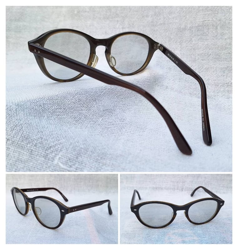 แว่นตาเวลลิงตัน–แฮนด์คราฟท์จากเมืองซาบาเอะ โซลิดบลู–SOLID BLUE รุ่น S–165 ตัวแท้ สภาพเทพ เก่าเก็บฤดูใบไม้ผลิ ค.ศ.2011 กรอบอะซีเทต–อนุพันธุ์เส้นใยฝ้าย–สีนาวีบลูสลับน้ำตาลกลาง เลนส์กระจกคริสตัลออโต้ฝรั่งเศส สีเทา–สว่าง ปรับความเข้มอัตโนมัติ ขนาดมาตรฐาน–Standard One Size 140mm สวมใส่ได้ทุกขนาดใบหน้า แว่นตาเวลลิงตัน–แฮนด์คราฟท์จากเมืองซาบาเอะ โซลิดบลู–SOLID BLUE รุ่น S–165 ตัวแท้ สภาพเทพ เก่าเก็บฤดูใบไม้ผลิ ค.ศ.2011 กรอบอะซีเทต–อนุพันธุ์เส้นใยฝ้าย–สีนาวีบลูสลับน้ำตาลกลาง เลนส์กระจกคริสตัลออโต้ฝรั่งเศส สีเทา–สว่าง ปรับความเข้มอัตโนมัติ ขนาดมาตรฐาน–Standard One Size 140mm สวมใส่ได้ทุกขนาดใบหน้า