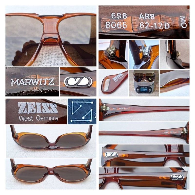 โคตรแว่นตาเยอรมันตะวันตก มาร์วิทซ์–ไซส์ MARWITZ–ZEISS ซีรีส์ตัวท็อป 8065 มือหนึ่ง สต็อกเก่าทศวรรษ 1970 อลังการงานสร้างสุดยอดวัสดุอ็อพทิล–Optyl สีอำพันโปร่งแสง โคตรเลนส์กระจกพระเจ้า CARL ZEISS JENA ที่ได้รับยกย่องว่าดีที่สุดตลอดกาลของชนชาติเยอรมัน ขนาดมาตรฐาน–ใหญ่ 148mm อืม.. เต็มหน้าเต็มตาดีจริง ๆ