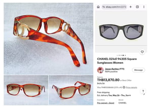 ที่สุดแห่งแว่นตาลักซ์ชัวรีแบรนด์ฝรั่งเศสแถวหน้าของโลก ชาแนล–CHANEL รุ่นหายาก 02461 94305 ตัวแท้ ! สภาพเทพ เก่าเก็บทศวรรษ 1990 กรอบวัสดุอะซีเทต–อนุพันธุ์เส้นใยพืช–ลายกระ–โปร่งแสง เลนส์โพลีคาร์บอเนตกันแดด สีเขียวมะกอก–ไล่ระดับ น.น.37g ขนาดมาตรฐานโมเดลนี้–Standard One Size 136mm สวมใส่ได้ทุกขนาดใบหน้า ที่สุดแห่งแว่นตาลักซ์ชัวรีแบรนด์ฝรั่งเศสแถวหน้าของโลก ชาแนล–CHANEL รุ่นหายาก 02461 94305 ตัวแท้ ! สภาพเทพ เก่าเก็บทศวรรษ 1990 กรอบวัสดุอะซีเทต–อนุพันธุ์เส้นใยพืช–ลายกระ–โปร่งแสง เลนส์โพลีคาร์บอเนตกันแดด สีเขียวมะกอก–ไล่ระดับ น.น.37g ขนาดมาตรฐานโมเดลนี้–Standard One Size 136mm สวมใส่ได้ทุกขนาดใบหน้า