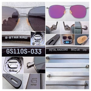 แว่นตายุโรเปียนคราฟท์โดยช่างฝีมือชาวดัตช์ จี–สตาร์ รอว์ G–STAR RAW ตัวแท้ มือหนึ่ง สต็อกเก่าทศวรรษ 2000 ผลงานของศิลปินจากอัมสเตอร์ดัม โจส ฟอน ทิลเบิร์ก–Jos Van Tilburg เลนส์โพลีคาร์บอเนท ออริจินัล จี–สตาร์ รอว์ สีเทาทหาร เท่มาก น.น.24g ขนาดมาตรฐาน–Standard One Size 142mm สวมใส่ได้ทุกขนาดใบหน้า