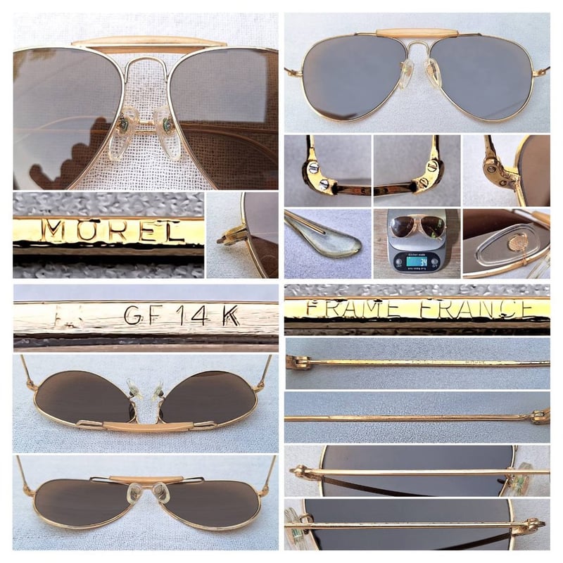 1 ในโคตรแว่นตาเก่าแก่และดีที่สุดของฝรั่งเศส ราคานักศึกษา ป.โท โมเรล–MOREL ทศวรรษ1970 ตัวแท้ สภาพวินเทจใช้งานถนอม กรอบทองคำแท้–หุ้ม 14KGF สัดส่วนทองคำบริสุทธ์58.33% โมเดลนักบิน–แมคอาร์เธอร์–เอาท์ดอร์สแมน โคตรเลนส์กระจกพระเจ้า คาร์ล ไซส์ เยนา ที่ได้รับยกย่องว่าดีที่สุดตลอดกาลของชนชาติเยอรมัน ขนาด138mm