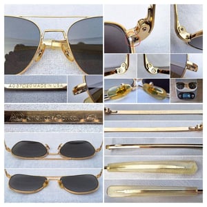 1 ใน 4 โคตรแว่นตาอเมริกันเสืออากาศทศวรรษ 1980 ราคานักศึกษา ป.โท เอโอ อเมริกัน ออปติคัล–AO AMERICAN OPTICAL ตัวแท้ สภาพงดงาม  วินเทจใช้งานถนอม มุมแว่นข้างขวาด้านล่างมีรอยเชื่อมซ่อมเล็กจิ๋ว 1 ตำแหน่ง นอกนั้นทุกส่วนงามกริ๊บ โคตรเลนส์กระจกคริสตัลกันแดด ORIGINAL AO ศักยภาพสูงสุด ขนาดมาตรฐาน–ใหญ่ 148mm