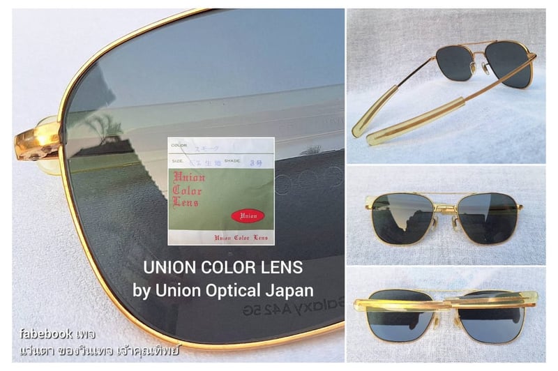 1 ใน 4 โคตรแว่นตาอเมริกันเสืออากาศยุคสงครามเวียดนาม ราคานักศึกษา คอมมานด์–เอโอ COMMAND–AO ตัวแท้ สภาพวินเทจใช้งานถนอม ทศวรรษ 1970 เลนส์กระจกคริสตัลญี่ปุ่นคุณภาพสูง UNION COLOR LENS by Union Optical Co., Ltd สีเขียวเทา น.น.39g  ขนาดมาตรฐาน–ใหญ่ 147mm สวมใส่ได้ทุกขนาดใบหน้า