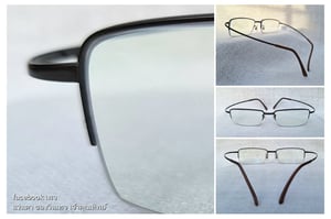 แว่นสายตาอเมริกันแคลิฟอร์เนียนสายพันธุ์ซาบาเอะ ซีโรกรา–ZEROGRA ตัวแท้ สภาพเทพ เก่าเก็บต้นทศวรรษ 2010 ผลงานศิลปินนักออกแบบชาวญี่ปุ่น โอกิ ซาโตะ กรอบวัสดุไฮเอนด์–เบต้าไทเทเนียม เลนส์บลูโพรเทคมัลติโค้ท ค่าสายตา +300 ป้องกันแสงสีฟ้าที่อันตรายจากคอมพิวเตอร์ทุกชนิด น.น.17g ขนาดมาตรฐาน–ฟรีไซซ์ 128–150mm