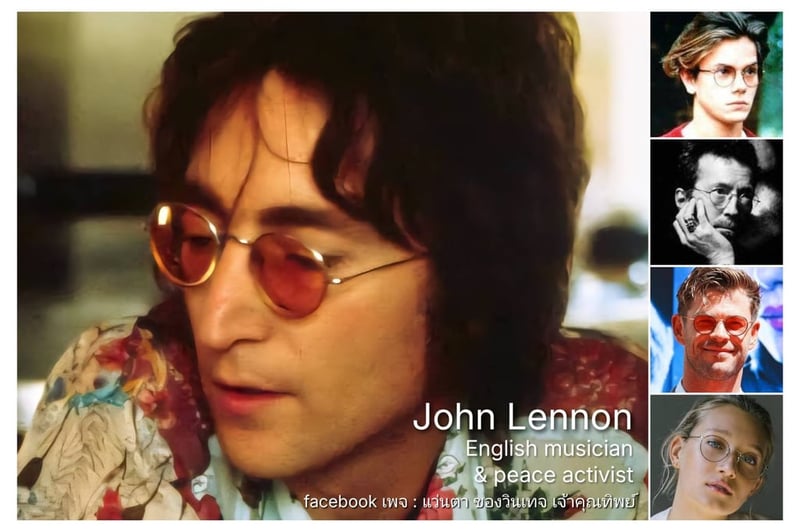 แว่นตาอิตาเลียนอาร์ติสท์–หยดน้ำแพนโต้–จอห์น เลนนอน ในตำนานศตวรรษที่ 20 คาเปลลินี–CAPPELLINI ตัวแท้ สภาพเทพ เก่าเก็บทศวรรษ 1990 กรอบโลหะสีทองเดินลาย เลนส์กระจกคริสตัลฝรั่งเศส หายาก สีกลีบบัว มองเห็นดวงตาผู้สวมใส่ ป้องกัน UV100% น.น.25g ขนาดมาตรฐานโมเดลนี้–Standard One Size137mm สวมใส่ได้ทุกขนาดใบหน้า