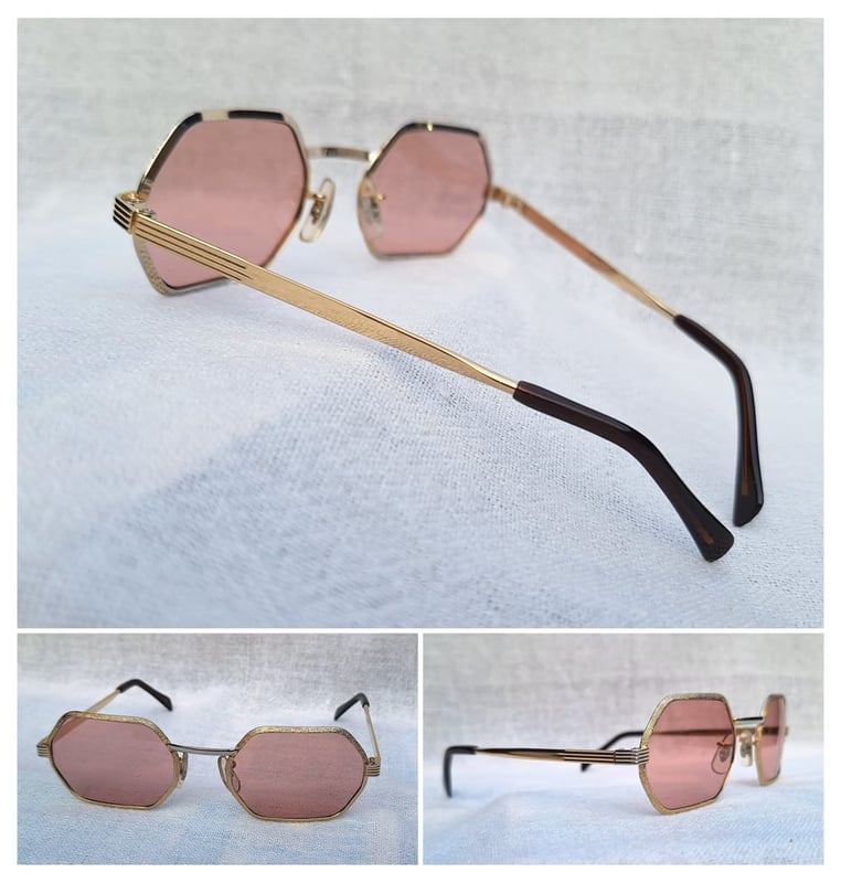 แว่นตาอเมริกันชนยุคซิกตี้ วิคตอรี ออปติคอล–VICTORY OPTICAL ตัวแท้ สภาพเทพ เก่าเก็บทศวรรษ 1960 อลังการงานสร้างในยุคของ วินเซนต์  เจ. ซาลิเออร์โน โมเดลยุคซิวิลวอร์ แปดเหลี่ยม–คลาสสิก เลนส์กระจกคริสตัลฝรั่งเศส หายาก สีอเมทิสต์–Amethyst ขนาดมาตรฐานโมเดลนี้–Standard One Size 135mm สวมใส่ได้ทุกขนาดใบหน้า