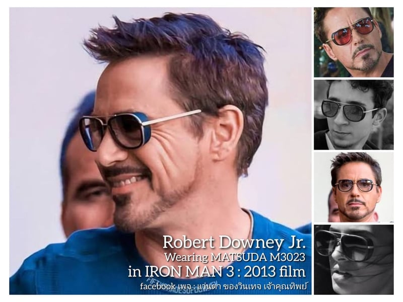 1 ในโคตรแว่นตาแฮนด์คราฟท์ที่ดีที่สุดของญี่ปุ่น มัตสึดะ–MATSUDA รุ่น M3023 ตัวประวัติศาสตร์ สวมใส่โดย โรเบิร์ต ดาวนีย์ จูเนียร์ ในอภิมหาภาพยนตร์อเมริกันซุปเปอร์ฮีโร่ IRON MAN ภาค 3 กรอบไทเทเนียมบริสุทธิ์สีเงินโบราณ–แกะลาย โล่กำบัง–อะซีเทต–อนุพันธุ์เส้นใยฝ้าย เลนส์กระจกคริสตัล UNION COLOR ขนาด 142mm 1 ในโคตรแว่นตาแฮนด์คราฟท์ที่ดีที่สุดของญี่ปุ่น มัตสึดะ–MATSUDA รุ่น M3023 ตัวประวัติศาสตร์ สวมใส่โดย โรเบิร์ต ดาวนีย์ จูเนียร์ ในอภิมหาภาพยนตร์อเมริกันซุปเปอร์ฮีโร่ IRON MAN ภาค 3 กรอบไทเทเนียมบริสุทธิ์สีเงินโบราณ–แกะลาย โล่กำบัง–อะซีเทต–อนุพันธุ์เส้นใยฝ้าย เลนส์กระจกคริสตัล UNION COLOR ขนาด 142mm