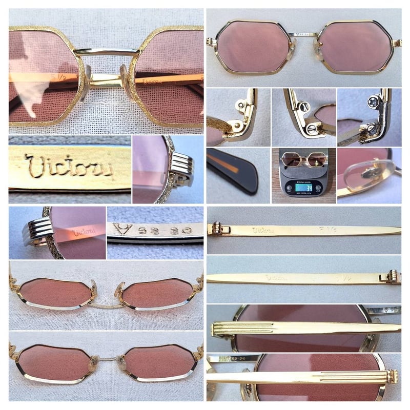 แว่นตาอเมริกันชนยุคซิกตี้ วิคตอรี ออปติคอล–VICTORY OPTICAL ตัวแท้ สภาพเทพ เก่าเก็บทศวรรษ 1960 อลังการงานสร้างในยุคของ วินเซนต์  เจ. ซาลิเออร์โน โมเดลยุคซิวิลวอร์ แปดเหลี่ยม–คลาสสิก เลนส์กระจกคริสตัลฝรั่งเศส หายาก สีอเมทิสต์–Amethyst ขนาดมาตรฐานโมเดลนี้–Standard One Size 135mm สวมใส่ได้ทุกขนาดใบหน้า