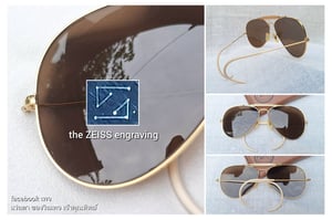 แว่นตา เรย์-แบน แสนสะท้าน ยูเอสเอ ตัวแท้–B&L RAY–BAN Aviator Outdoorsman MacArthur USA สภาพเทพ งามกริ๊บ เก่าเก็บทศวรรษ1970 คานบนประดับงา สนธิกำลังอย่างยิ่งใหญ่กับโคตรเลนส์กระจกพระเจ้า CARL ZEISS JENA ที่ได้รับยกย่องว่าดีที่สุดตลอดกาลของชนชาติเยอรมัน ขนาดมาตรฐาน–ใหญ่148mm อุ๊ต๊ะ เต็มหน้าเต็มตาดีจริงๆ