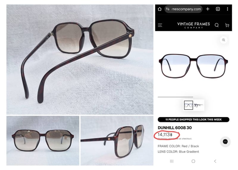 ที่สุดแห่งแว่นตาผู้ดีอังกฤษสายพันธุ์ลอนเดินเนอร์ อัลเฟรด ดันฮิลล์-ALFRED DUNHILL รุ่นคลาสสิก 6008 ตัวแท้ มือหนึ่ง สต็อกเก่า ค.ศ.1988 กรอบวัสดุไฮเอนด์–อ็อปทิล–ดำ–น้ำตาล เลนส์กระจกคริสตัล ป ยูเนียน คัลเลอร์ เลนส์–UNION COLOR LENS ปรอทเงิน–น้ำตาล–ไล่ระดับ ศักยภาพสูงสุด น.น.32g ขนาดมาตรฐาน–ใหญ่ 145mm ที่สุดแห่งแว่นตาผู้ดีอังกฤษสายพันธุ์ลอนเดินเนอร์ อัลเฟรด ดันฮิลล์-ALFRED DUNHILL รุ่นคลาสสิก 6008 ตัวแท้ มือหนึ่ง สต็อกเก่า ค.ศ.1988 กรอบวัสดุไฮเอนด์–อ็อปทิล–ดำ–น้ำตาล เลนส์กระจกคริสตัล ป ยูเนียน คัลเลอร์ เลนส์–UNION COLOR LENS ปรอทเงิน–น้ำตาล–ไล่ระดับ ศักยภาพสูงสุด น.น.32g ขนาดมาตรฐาน–ใหญ่ 145mm