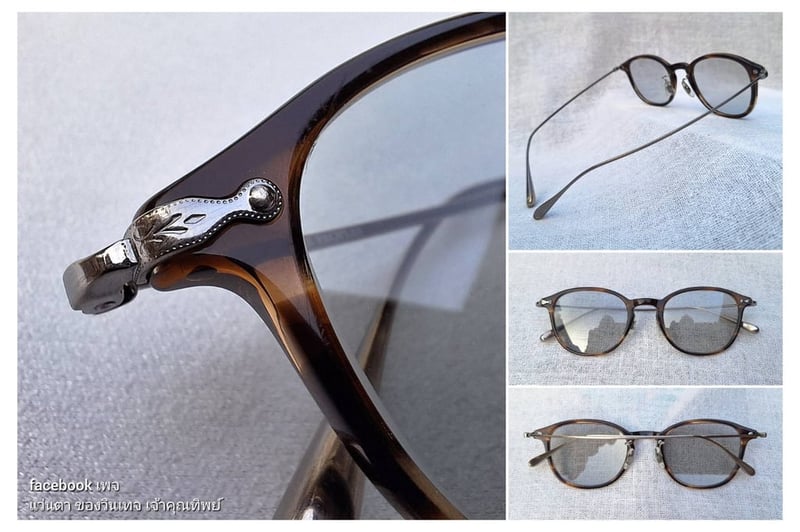 ที่สุดแห่งแว่นตาอเมริกันสายพันธุ์แคลิฟอร์เนียน โอลิเวอร์ พีเพิลส์–OLIVER PEOPLES สภาพเทพ เก่าเก็บทศวรรษ2020 ผลงานช่างหัตถศิลป์ Eyevan Inc แห่งเมืองซาบาเอะ เลนส์กระจกคริสตัลออโต้ฝรั่งเศส สีเทา–สว่าง ปรับความเข้มอัตโนมัติ ป้องกัน UV100% น.น.21g ขนาดมาตรฐาน–Standard One Size138mm สวมใส่ได้ทุกขนาดใบหน้า