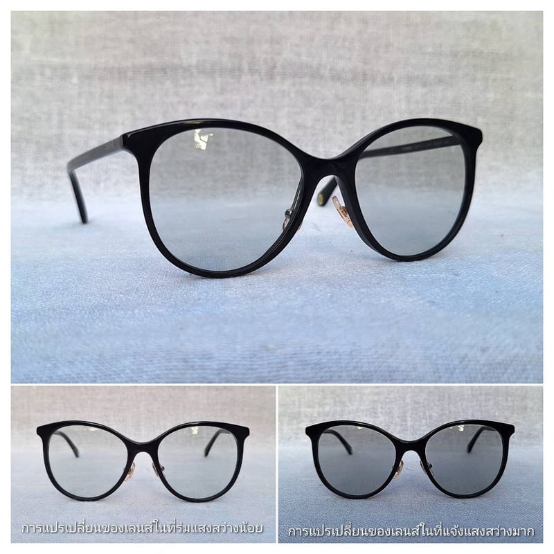 ที่สุดแห่งแว่นตาลักซ์ชัวรีแบรนด์ฝรั่งเศสแถวหน้าของโลก ชาแนล–CHANEL รุ่น 3412–A ตัวแท้ สภาพเทพ เก่าเก็บ ค.ศ.2021 กรอบวัสดุไฮเอนด์–อะซีเทต–อนุพันธุ์เส้นใยพืช–ดำ เลนส์กระจกคริสตัลออโต้ฝรั่งเศส สีเทา–สว่าง ปรับความเข้มอัตโนมัติ ขนาดมาตรฐาน–Standard One Size 131mm ผลิตไซซ์เดียว สวมใส่ได้ทุกขนาดใบหน้า ที่สุดแห่งแว่นตาลักซ์ชัวรีแบรนด์ฝรั่งเศสแถวหน้าของโลก ชาแนล–CHANEL รุ่น 3412–A ตัวแท้ สภาพเทพ เก่าเก็บ ค.ศ.2021 กรอบวัสดุไฮเอนด์–อะซีเทต–อนุพันธุ์เส้นใยพืช–ดำ เลนส์กระจกคริสตัลออโต้ฝรั่งเศส สีเทา–สว่าง ปรับความเข้มอัตโนมัติ ขนาดมาตรฐาน–Standard One Size 131mm ผลิตไซซ์เดียว สวมใส่ได้ทุกขนาดใบหน้า