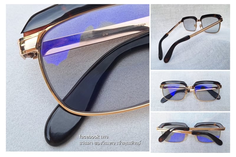 ราชันย์แห่งแว่นตาโบรว์ไลน์–นายกสโมสร กระดองเต่าแท้–GENUINE TORTOISE SHELL GLASSES วัสดุธรรมชาติล้ำค่าจากท้องทะเล ตัวแท้ สภาพเทพ เก่าเก็บทศวรรษ 1970 กรอบทองคำแท้–หุ้ม 12KGF สัดส่วนทองคำบริสุทธิ์ 50% เลนส์ออโต้โพลีคาร์บอเนท ปรับสีอัตโนมัติ ป้องกัน UV100% ขนาดมาตรฐานโมเดลนี้ 136mm ไม่เล็ก สวมใส่สบายๆ ราชันย์แห่งแว่นตาโบรว์ไลน์–นายกสโมสร กระดองเต่าแท้–GENUINE TORTOISE SHELL GLASSES วัสดุธรรมชาติล้ำค่าจากท้องทะเล ตัวแท้ สภาพเทพ เก่าเก็บทศวรรษ 1970 กรอบทองคำแท้–หุ้ม 12KGF สัดส่วนทองคำบริสุทธิ์ 50% เลนส์ออโต้โพลีคาร์บอเนท ปรับสีอัตโนมัติ ป้องกัน UV100% ขนาดมาตรฐานโมเดลนี้ 136mm ไม่เล็ก สวมใส่สบายๆ