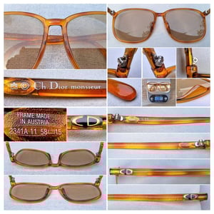 แว่นตาลักซ์ชัวรีแบรนด์ฝรั่งเศสแถวหน้าของโลก คริสเตียน ดิออร์ ปารีส–CHRISTIAN DIOR PARIS รุ่นสุภาพบุรุษ–Monsieur Series มือหนึ่ง สต็อกเก่าทศวรรษ 1980 โคตรเลนส์กระจกคริสตัล–ออโต้–อิตาเลียน บาร์เบรินี–BARBERINI ที่ได้รับยกย่องเป็น 1 ในเลนส์กระจกแว่นตาที่ดีที่สุดในโลก ขนาดมาตรฐาน–ใหญ่ 142mm