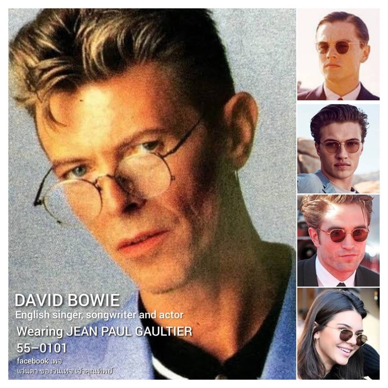 บิดาแห่งศิลปะแว่นตาสตีมพังก์ฝรั่งเศส ราคานักศึกษา ป.โท ฌอง ปอล โกลติเยร์–JEAN PAUL GAULTIER ตัวประวัติศาสตร์ รุ่น 55–0101 สวมใส่โดย เดวิด โบวี–David Bowie ยอดศิลปินชาวอังกฤษ 1 ในนักดนตรีที่ทรงอิทธิพลมากที่สุดในศตวรรษที่ 20 เลนส์กระจกคริสตัลกันแดดฝรั่งเศส สีกลีบบัว ป้องกัน UV100% ขนาดมาตรฐาน 135mm บิดาแห่งศิลปะแว่นตาสตีมพังก์ฝรั่งเศส ราคานักศึกษา ป.โท ฌอง ปอล โกลติเยร์–JEAN PAUL GAULTIER ตัวประวัติศาสตร์ รุ่น 55–0101 สวมใส่โดย เดวิด โบวี–David Bowie ยอดศิลปินชาวอังกฤษ 1 ในนักดนตรีที่ทรงอิทธิพลมากที่สุดในศตวรรษที่ 20 เลนส์กระจกคริสตัลกันแดดฝรั่งเศส สีกลีบบัว ป้องกัน UV100% ขนาดมาตรฐาน 135mm