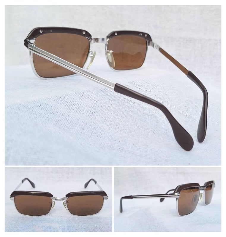 โคตรแว่นตาเก่าแก่ลำดับ 2 ของเยอรมนี เมทซเลอร์ METZLER–ZEISS ตัวแท้ มือหนึ่ง สต็อกเก่าทศวรรษ 1970 โมเดลคลาสสิก–สี่เหลี่ยมผืนผ้า–โบรว์ไลน์ โคตรเลนส์กระจกคริสตัลพระเจ้าอันล้ำค่า CARL ZEISS JENA ที่ได้รับยกย่องว่าดีที่สุดตลอดกาลของชนชาติเยอรมัน น.น.41g ขนาดมาตรฐานโมเดลนี้ 137mm ไม่เล็ก สวมใส่กำลังดี