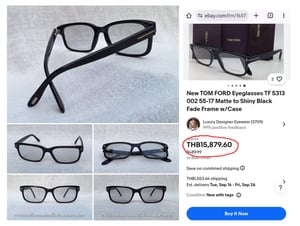 แว่นตาอเมริกันลักซ์ชัวรีแบรนด์ทศวรรษ 2010 ทอม ฟอร์ด–TOM FORD ตัวแท้ สภาพเทพ กรอบวัสดุไฮเอนด์–อะซีเทต–อนุพันธุ์เส้นใยพืช–ดำ–เกรดพรีเมียม จากโรงงานมาซซัคเคลลี ที่เก่าแก่และดีที่สุดของอิตาลี เลนส์กระจกคริสตัล ออโต้–โฟโตโครมิค ฝรั่งเศส สีเทา–สว่าง ปรับความเข้มอัตโนมัติ ป้องกัน UV100% ขนาดมาตรฐาน 140mm แว่นตาอเมริกันลักซ์ชัวรีแบรนด์ทศวรรษ 2010 ทอม ฟอร์ด–TOM FORD ตัวแท้ สภาพเทพ กรอบวัสดุไฮเอนด์–อะซีเทต–อนุพันธุ์เส้นใยพืช–ดำ–เกรดพรีเมียม จากโรงงานมาซซัคเคลลี ที่เก่าแก่และดีที่สุดของอิตาลี เลนส์กระจกคริสตัล ออโต้–โฟโตโครมิค ฝรั่งเศส สีเทา–สว่าง ปรับความเข้มอัตโนมัติ ป้องกัน UV100% ขนาดมาตรฐาน 140mm