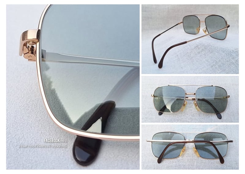 แว่นตาเทพเจ้าของชาวเยอรมัน โรเดนสต็อค–RODENSTOCK รุ่นหายาก คาโรลุส–CAROLUS SERIES กรอบทองคำแท้–หุ้ม 10KGF สัดส่วนทองคำบริสุทธิ์ 41.67% โมเดลคลาสสิค–นักบิน–คาราวานทหาร–คานยาว¹ สภาพเทพ เก่าเก็บทศวรรษ 1960 เลนส์กระจกคริสตัล ROHTO OPHTHALMIC ป้องกัน UV100% น.น.38g ขนาดมาตรฐานโมเดลนี้ 138mm