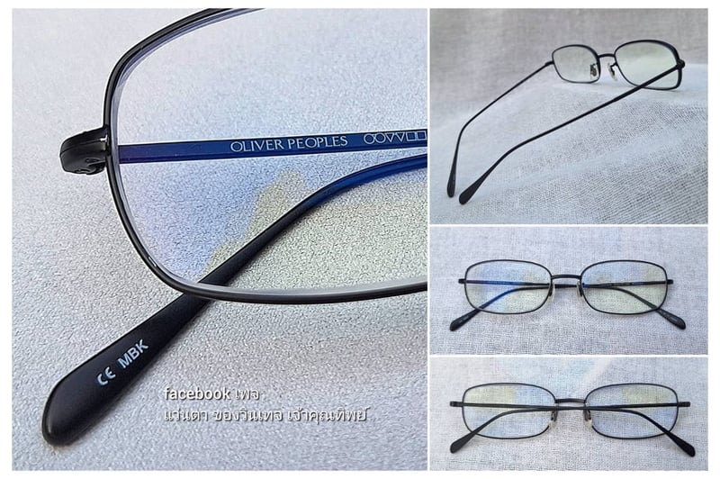 ที่สุดแห่งแว่นตาอเมริกันสายพันธุ์แคลิฟอร์เนียน โอลิเวอร์ พีเพิลส์-OLIVER PEOPLES สภาพเทพ เก่าเก็บทศวรรษ 2010 ผลงานช่างหัตถศิลป์ Eyevan Inc แห่งเมืองซาบาเอะ เลนส์บลูโพรเทค มัลติโค้ท ค่าสายตา +150 ป้องกันแสงสีฟ้าที่อันตรายจากคอมพิวเตอร์ทุกชนิด ขนาดมาตรฐาน–Standard One Size 130mm สวมใส่ได้ทุกขนาดใบหน้า