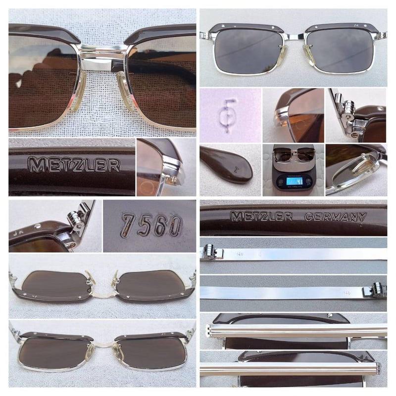 โคตรแว่นตาเก่าแก่ลำดับ 2 ของเยอรมนี เมทซเลอร์ METZLER–ZEISS ตัวแท้ มือหนึ่ง สต็อกเก่าทศวรรษ 1970 โมเดลคลาสสิก–สี่เหลี่ยมผืนผ้า–โบรว์ไลน์ โคตรเลนส์กระจกคริสตัลพระเจ้าอันล้ำค่า CARL ZEISS JENA ที่ได้รับยกย่องว่าดีที่สุดตลอดกาลของชนชาติเยอรมัน น.น.41g ขนาดมาตรฐานโมเดลนี้ 137mm ไม่เล็ก สวมใส่กำลังดี