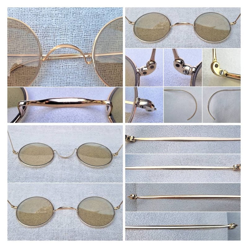 แว่นตาโบราณ 100 ปี อเมริกัน วินด์เซอร์–AMERICAN WINDSOR GLASSES ตัวแท้ สภาพเทพ กรอบทองคำแท้–หุ้ม 12K GF ไม่ตอกตัวอักษร สัดส่วนทองคำบริสุทธิ์ 50% โคตรเลนส์กระจกคริสตัล–ออโต้–อิตาเลียน บาร์เบรินี–BARBERINI ที่ได้รับยกย่องว่าเป็น 1 ในเลนส์กระจกแว่นตาที่ดีที่สุดในโลก ขนาดมาตรฐาน–ใหญ่ของโมเดลนี้ 120mm