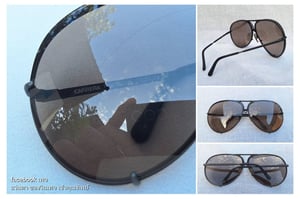 โคตรแว่นตาสัญลักษณ์แห่งความเร็วและแรง คาร์เรร่า ปอร์เช่ ดีไซน์–CARRERA PORSCHE DESIGN ตัวแท้ สภาพเทพ ค.ศ.1982 ผลงานของยอดศิลปินนักออกแบบชาวเยอรมัน เฟอร์ดินานด์ อเล็กซานเดอร์ ปอร์เช่ เลนส์โพลีคาร์บอเนทกันแดด ออริจินัล ปอร์เช่ ดีไซน์ 2 คู่ สีน้ำตาลและสีเทา–ไล่ระดับ ขนาดมาตรฐาน–Standard One Size 143mm โคตรแว่นตาสัญลักษณ์แห่งความเร็วและแรง คาร์เรร่า ปอร์เช่ ดีไซน์–CARRERA PORSCHE DESIGN ตัวแท้ สภาพเทพ ค.ศ.1982 ผลงานของยอดศิลปินนักออกแบบชาวเยอรมัน เฟอร์ดินานด์ อเล็กซานเดอร์ ปอร์เช่ เลนส์โพลีคาร์บอเนทกันแดด ออริจินัล ปอร์เช่ ดีไซน์ 2 คู่ สีน้ำตาลและสีเทา–ไล่ระดับ ขนาดมาตรฐาน–Standard One Size 143mm