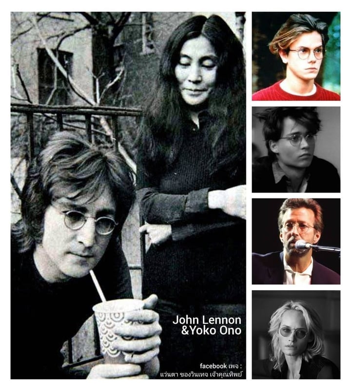 แว่นตาแฮนด์คราฟท์ฝรั่งเศส 2 กษัตริย์ โลโก้ ปารีส–LOGO PARIS มือหนึ่ง สต็อกเก่าทศวรรษ 1980 โมเดลหยดน้ำ–แพนโต้ จอห์น เลนนอน เลนส์กระจกคริสตัลญี่ปุ่นคุณภาพสูง UNION COLOR LENS by Union Optical Co., Ltd ป้องกัน UV100% ขนาดมาตรฐานโมเดลนี้–Standard One Size 128mm ผลิตไซซ์เดียว สวมใส่ได้ทุกขนาดใบหน้า