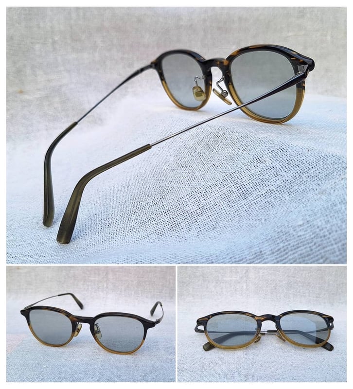 แว่นตาพรีเมียมคอลเคชั่นที่ดีที่สุดของ จินส์ เจแปน : เซลลูลอยด์ พบ ซาบาเอะ–JINS JAPAN : Celluloid Meet Sabae Collection สภาพเทพ เก่าเก็บทศวรรษ2010 โมเดลคลาสสิก–บอสซิงตัน เลนส์กระจกคริสตัลญี่ปุ่นล้ำค่า ทิลโก้–TILCO by T.T. Lens Co., Ltd มองเห็นดวงตาผู้สวมใส่ น.น.26g ขนาดมาตรฐาน–Standard One Size 140mm