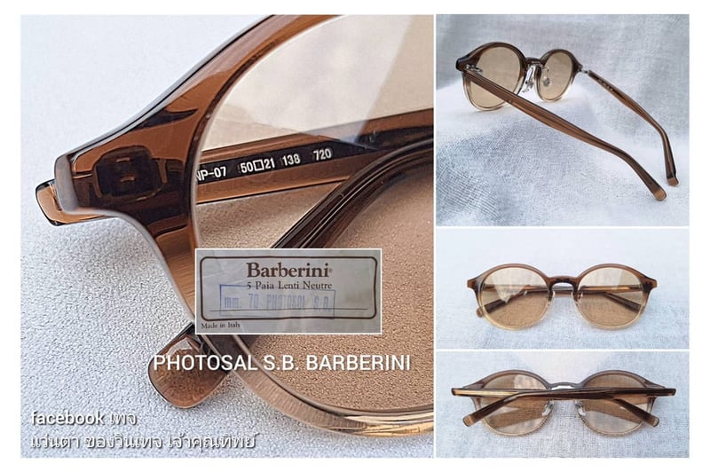 แว่นตารุ่นพิเศษฉลองครบรอบ 20 ปีแห่งการก่อเกิดของ โฟร์นายส์–the 999.9 (Four Nines) 20th Anniversary Collection NP–07 ตัวแท้ มือหนึ่ง สต็อกเก่าฤดูใบไม้ผลิ ค.ศ.2015 โคตรเลนส์กระจก–ออโต้–อิตาเลียน บาร์เบรินี–BARBERINI LENTE ที่ได้รับยกย่องว่าเป็น 1 ในเลนส์กระจกแว่นตาที่ดีที่สุดในโลก ขนาดมาตรฐาน 143mm
