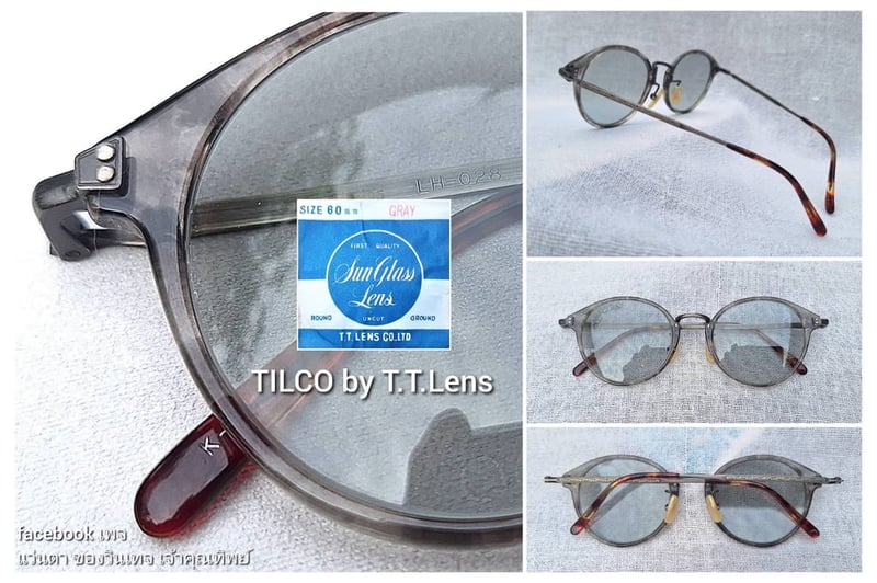 แว่นตาแฮนด์คราฟท์ฝรั่งเศสในตำนานศตวรรษที่ 20 เลส อัลส์–LES HALLES ตัวแท้ สภาพเทพ เก่าเก็บทศวรรษ1980 โมเดลอาร์ติสท์ หยดน้ำ–แพนโต้ จอห์น เลนนอน เลนส์กระจกคริสตัลญี่ปุ่นล้ำค่า ทิลโก้–TILCO by T.T. Lens Co.,Ltd มองเห็นดวงตาผู้สวมใส่ ขนาดมาตรฐาน–Standard One Size140mm ผลิตไซซ์เดียว สวมใส่ได้ทุกขนาดใบหน้า