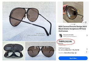 โคตรแว่นตาสัญลักษณ์แห่งความเร็วและแรง คาร์เรร่า ปอร์เช่ ดีไซน์–CARRERA PORSCHE DESIGN ตัวแท้ สภาพเทพ ค.ศ.1982 ผลงานของยอดศิลปินนักออกแบบชาวเยอรมัน เฟอร์ดินานด์ อเล็กซานเดอร์ ปอร์เช่ เลนส์โพลีคาร์บอเนทกันแดด ออริจินัล ปอร์เช่ ดีไซน์ 2 คู่ สีน้ำตาลและสีเทา–ไล่ระดับ ขนาดมาตรฐาน–Standard One Size 143mm โคตรแว่นตาสัญลักษณ์แห่งความเร็วและแรง คาร์เรร่า ปอร์เช่ ดีไซน์–CARRERA PORSCHE DESIGN ตัวแท้ สภาพเทพ ค.ศ.1982 ผลงานของยอดศิลปินนักออกแบบชาวเยอรมัน เฟอร์ดินานด์ อเล็กซานเดอร์ ปอร์เช่ เลนส์โพลีคาร์บอเนทกันแดด ออริจินัล ปอร์เช่ ดีไซน์ 2 คู่ สีน้ำตาลและสีเทา–ไล่ระดับ ขนาดมาตรฐาน–Standard One Size 143mm