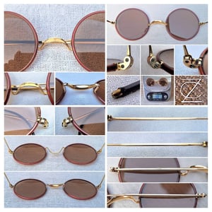 แว่นตาอเมริกันวินด์เซอร์ทศวรรษ 1940 AMERICAN WINDSOR GLASSES ตัวแท้ สภาพเทพ กรอบทองคำแท้–หุ้ม 12K GF ไม่ตอกตัวอักษร สัดส่วนทองคำบริสุทธิ์ 50% โคตรเลนส์กระจกพระเจ้า CARL ZEISS JENA ที่ได้รับยกย่องว่าดีที่สุดตลอดกาลของชนชาติเยอรมัน น.น.22g ขนาดมาตรฐาน–ใหญ่ของโมเดลนี้ 122mm สวมใส่ได้ทุกขนาดใบหน้า แว่นตาอเมริกันวินด์เซอร์ทศวรรษ 1940 AMERICAN WINDSOR GLASSES ตัวแท้ สภาพเทพ กรอบทองคำแท้–หุ้ม 12K GF ไม่ตอกตัวอักษร สัดส่วนทองคำบริสุทธิ์ 50% โคตรเลนส์กระจกพระเจ้า CARL ZEISS JENA ที่ได้รับยกย่องว่าดีที่สุดตลอดกาลของชนชาติเยอรมัน น.น.22g ขนาดมาตรฐาน–ใหญ่ของโมเดลนี้ 122mm สวมใส่ได้ทุกขนาดใบหน้า