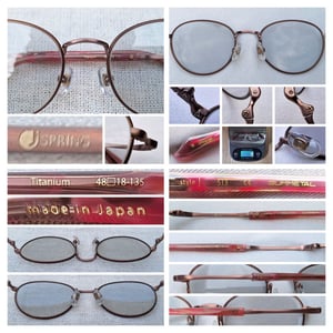 แว่นตาแฮนด์คราฟท์จากเมืองซาบาเอะ เจ สปริง–J SPRING ตัวแท้ สภาพเทพ เก่าเก็บทศวรรษ2010 กรอบไทเทเนียมบริสุทธิ์ ปลอกขา–อะซีเทต–อนุพันธุ์เส้นใยฝ้าย–โปร่งแสง โมเดลอาร์ติสท์–หยดน้ำเล็ก–แพนโต้–จอห์น เลนนอน เลนส์กระจกคริสตัลญี่ปุ่นสีน้ำตาลอ่อน น.น.19g ขนาดมาตรฐาน–Standard One Size133mm สวมใส่ได้ทุกขนาดใบหน้า