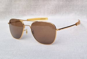 1 ใน 4 โคตรแว่นตาอเมริกันเสืออากาศยุคสงครามเวียดนาม คอมมานด์–COMMAND ตัวแท้ สภาพดีงาม วินเทจทศวรรษ 1970 ใช้งานทนุถนอม 23KGP อะร้าอร่ามสุดๆ โคตรเลนส์กระจกคริสตัลพระเจ้าล้ำค่า CARL ZEISS JENA ที่ได้รับยกย่องว่าดีที่สุดตลอดกาลของชนชาติเยอรมัน ขนาดมาตรฐาน–ใหญ่ 147mm สวมใส่ได้ทุกขนาดใบหน้า