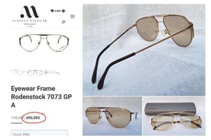 แว่นตาเทพเจ้าของชาวเยอรมัน โรเดนสต็อค–RODENSTOCK รุ่นลักซ์ชัวรีหายาก Lifestyle 7073 สภาพเทพ เก่าเก็บทศวรรษ 1980 โคตรเลนส์กระจกคริสตัล–ออโต้–อิตาเลียน บาร์เบรินี–BARBERINI ที่ได้รับยกย่องว่าเป็น 1 ในเลนส์กระจกแว่นตาที่ดีที่สุดในโลก สีน้ำตาลวอลนัท–สว่าง ปรับความเข้มอัตโนมัติ ขนาดมาตรฐาน–ใหญ่ 142mm