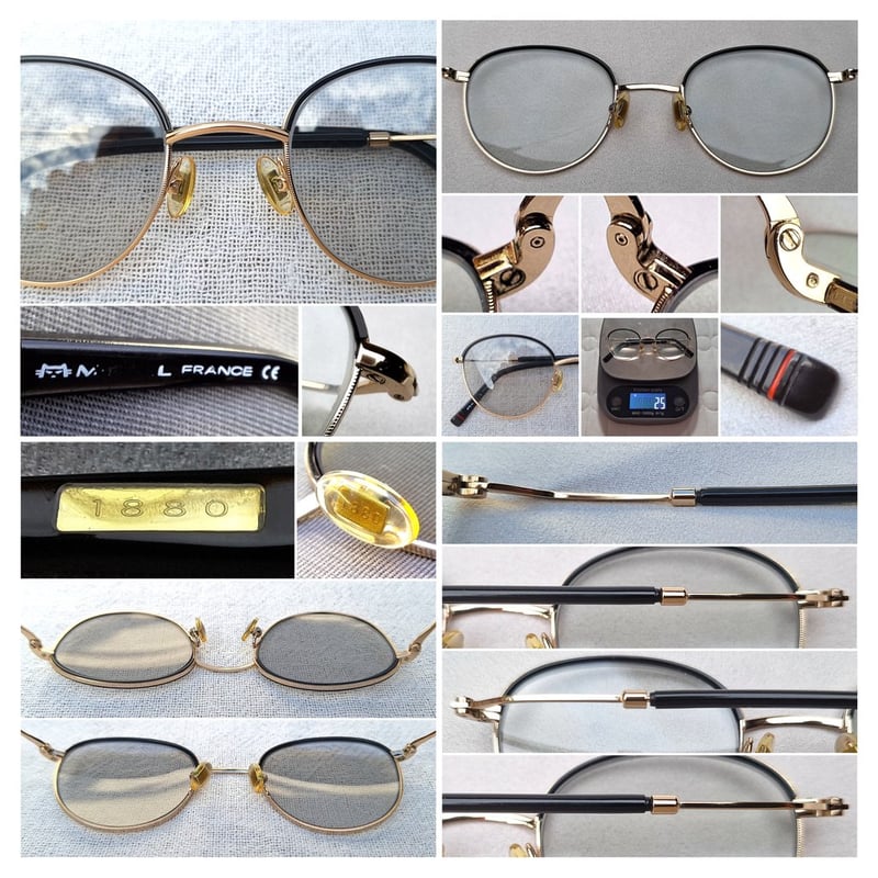 1 ในแว่นตาเก่าแก่และดีที่สุดของฝรั่งเศส โมเรล–MOREL ตัวแท้ สภาพเทพ เก่าเก็บทศวรรษ 1990 ผลงานสร้างเจเนอเรชั่นที่ 2 ของ มาเรียส โมเรล บุตรชายของจูเลส เลนส์กระจกคริสตัลฝรั่งเศส ปรับสีอัตโนมัติ น.น.25g ขนาดมาตรฐาน–Standard One Size 128–145 mm ผลิตไซฅ์เดียว สวมใส่ได้ทุกขนาดใบหน้า