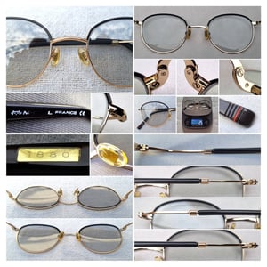 1 ในแว่นตาเก่าแก่และดีที่สุดของฝรั่งเศส โมเรล–MOREL ตัวแท้ สภาพเทพ เก่าเก็บทศวรรษ 1990 ผลงานสร้างเจเนอเรชั่นที่ 2 ของ มาเรียส โมเรล บุตรชายของจูเลส เลนส์กระจกคริสตัลฝรั่งเศส ปรับสีอัตโนมัติ น.น.25g ขนาดมาตรฐาน–Standard One Size 128–145 mm ผลิตไซฅ์เดียว สวมใส่ได้ทุกขนาดใบหน้า