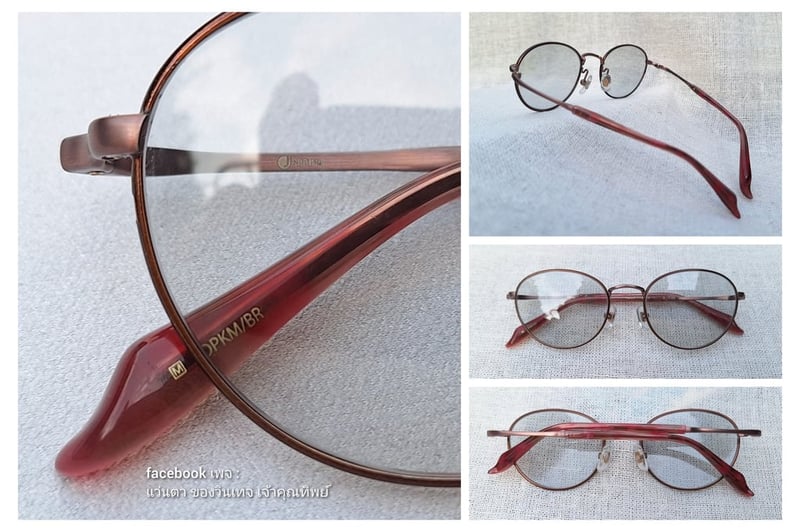 แว่นตาแฮนด์คราฟท์จากเมืองซาบาเอะ เจ สปริง–J SPRING ตัวแท้ สภาพเทพ เก่าเก็บทศวรรษ2010 กรอบไทเทเนียมบริสุทธิ์ ปลอกขา–อะซีเทต–อนุพันธุ์เส้นใยฝ้าย–โปร่งแสง โมเดลอาร์ติสท์–หยดน้ำเล็ก–แพนโต้–จอห์น เลนนอน เลนส์กระจกคริสตัลญี่ปุ่นสีน้ำตาลอ่อน น.น.19g ขนาดมาตรฐาน–Standard One Size133mm สวมใส่ได้ทุกขนาดใบหน้า