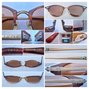 แว่นตาหัตถศิลป์จากแรงบันดาลใจของมหาวิหารโกธิค นิโคล โดย มัตสึดะ–NICOLE by MATSUDA 1 ในผู้ผลิตแว่นตาที่ดีที่สุดของญี่ปุ่น ตัวแท้ สภาพเทพ เก่าเก็บทศวรรษ1980 โคตรเลนส์กระจกพระเจ้า คาร์ล ไซส์ เยนา ที่ได้รับยกย่องว่าดีที่สุดตลอดกาลของชนชาติเยอรมัน ขนาดมาตรฐาน–Standard One Size138mm สวมใส่ได้ทุกขนาดใบหน้า