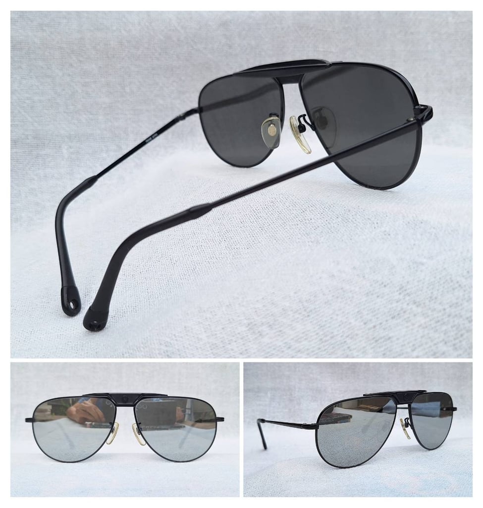 แว่นตาสิงห์ดำ–นักบิน—เอาท์ดอร์สแมน–มาดเข้ม เดอะ บิ๊กเนม โฮย่า–HOYA ตัวแท้ สภาพเทพ เก่าเก็บทศวรรษ 1980 สนธิกำลังกับเลนส์กระจกคริสตัล หายาก UNION COLOR LENS by Union Optical Co., Ltd ปรอทเงิน–สว่าง ศักยภาพสูงสุด ป้องกัน UV100% น.น.36g ขนาดมาตรฐาน–ใหญ่ 150mm อุ๊ต๊ะ.. เต็มหน้าเต็มตาดีจริงๆ 